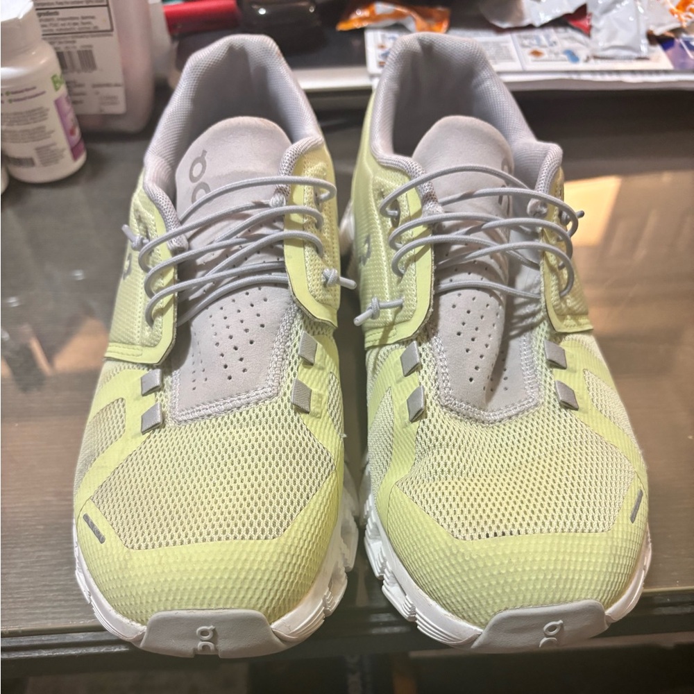 on sneakers